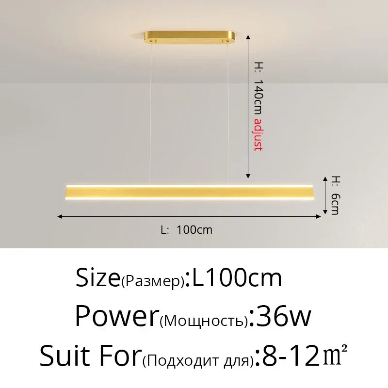 Contemporary LED Chandelier - Minimalist Elegance for Home Villas, Living Rooms, Bedrooms, Dining Rooms, and Studies