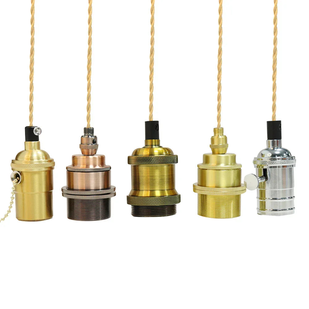 Sélène's Aluminum Vintage  E27 Lamp Holder for Home and Bar