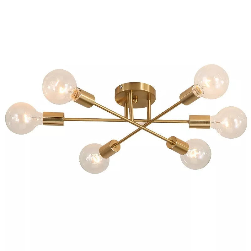 Eva's Brushed Antique Gold ceiling light