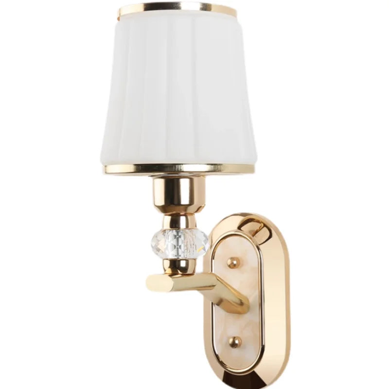 Modern LED Wall Lamp with Glass Lampshade - Stylish Wall Sconces for Hotel, Bedroom, Living Room, Stairs, and Home Decoration