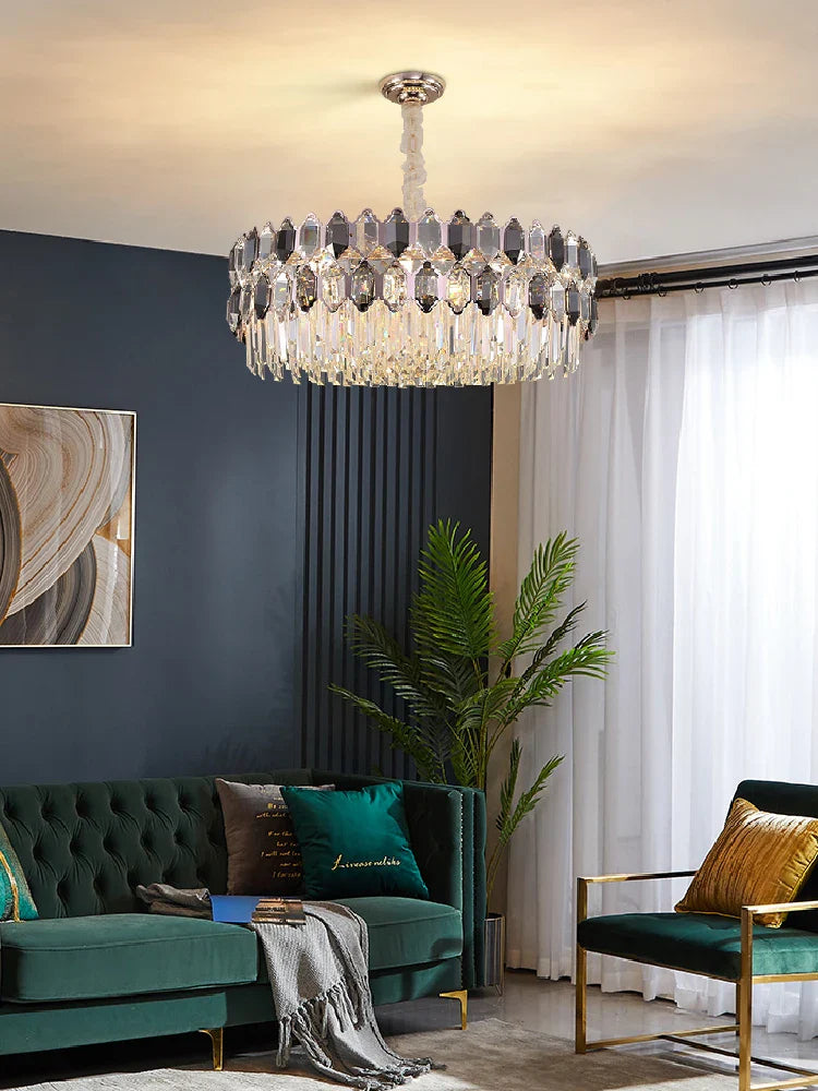Elegant Crystal Chandelier with a Touch of Light Luxury - Post-Modern Golden Beauty for Living Rooms, Dining Rooms, and Bedrooms