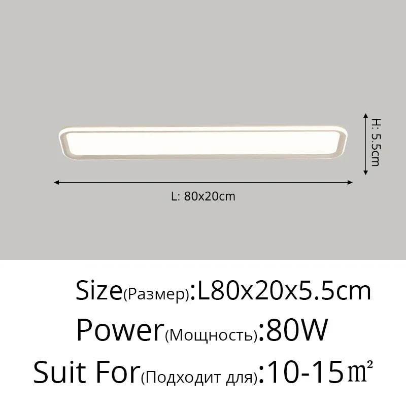 Corridor Aisle Lamps LED Ceiling Lights - White and Yellow Lamps for Hallway, Balcony - Indoor Lighting Decorative Fixtures in White and Black