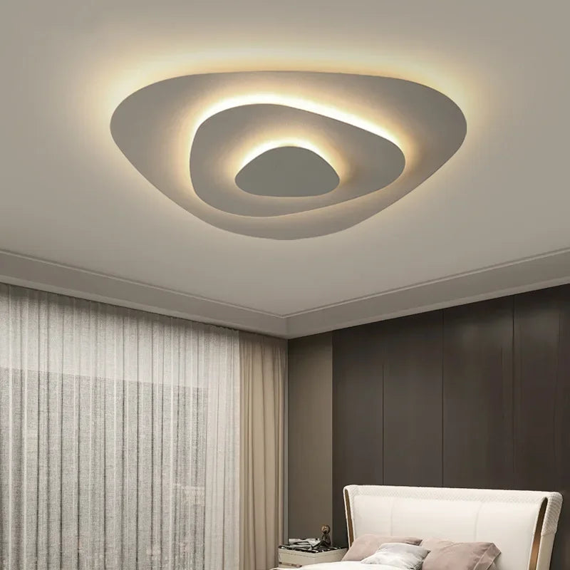 Nordic LED Corrugated Ceiling Lamp - Perfect for Living, Dining Room, Bedroom, Children's Study Room, and Aisle - Stylish Lighting Fixture Lustre for Home Decor