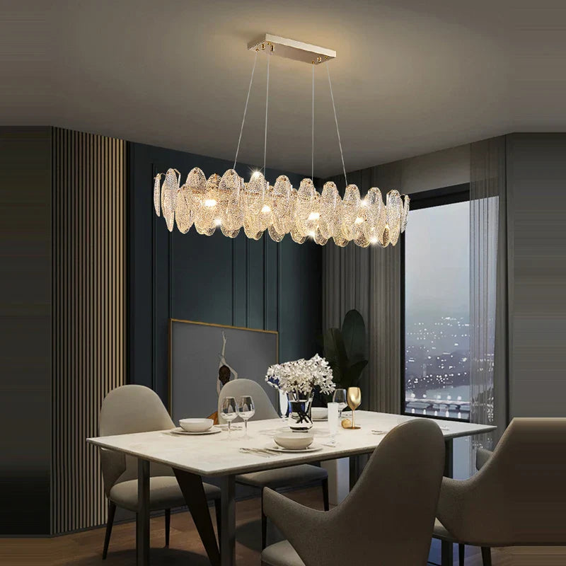 Luxurious Crystal Chandelier for Living Rooms and Master Bedrooms - Nordic Postmodern Minimalist Elegance