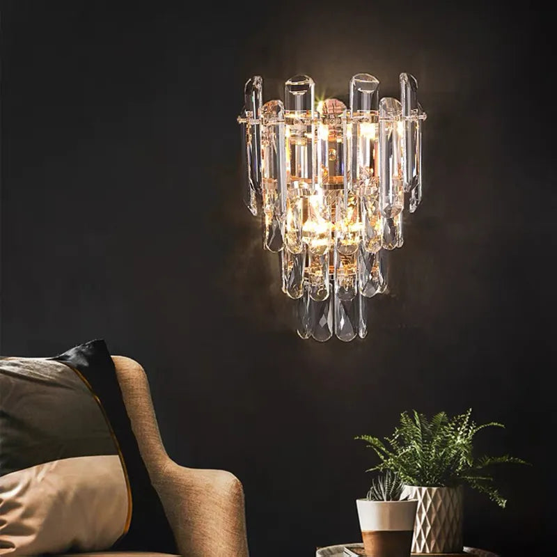 Stella - Crystal New Indoor Decorative Modern LED Wall Lamps For Bedroom Bedside Living Study Room Corridor Aisle Home Lights Lighting