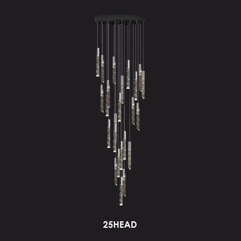 LED Modern Staircase Chandelier - Creative Lighting for Duplex Loft and Villas
