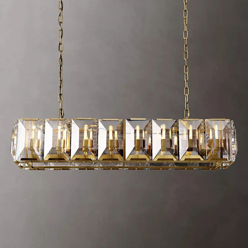 Timeless Classic American LED Crystal Chandelier - Available in Gold, Silver, and Black Finishes, Perfect for Dining Rooms