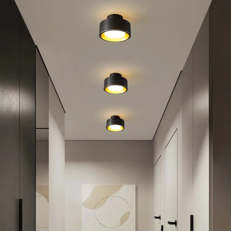 Modern Round Flush Mounted LED Ceiling Lamp - Minimalist Lighting for Bedroom, Bathroom, and Kitchen