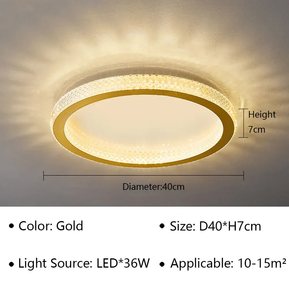 Modern LED Ceiling Lamp - Perfect for Bedroom, Living Room, Dining Room, Study, Hotel Hall - Elegant Ceiling light for Indoor Home Decoration - Lighting Fixture Lustre