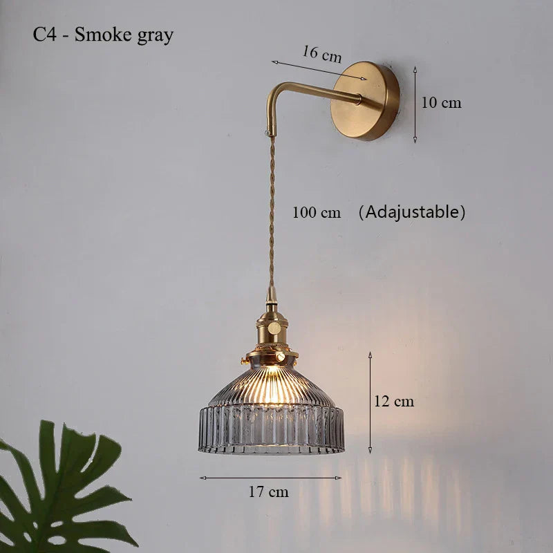 Vintage Nordic Wall Light with Switch - Stylish Lighting for Living Rooms and Bedside Reading