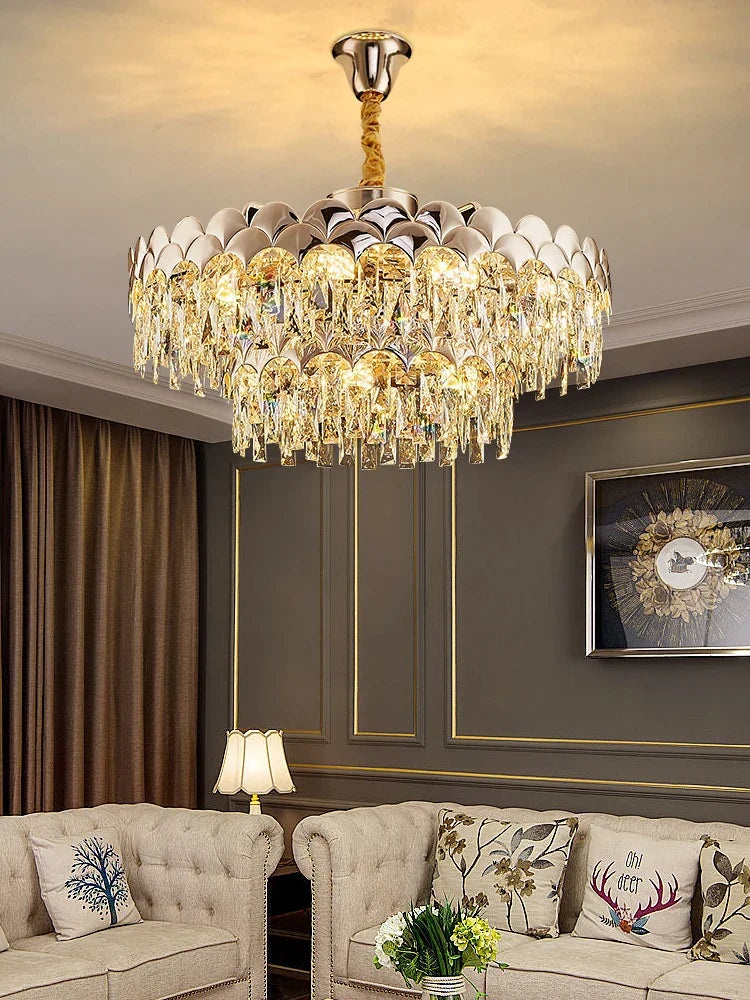 New Design Modern Luxury Golden Chandelier - Opulent Illumination for Bedrooms, Halls, and Dining Spaces