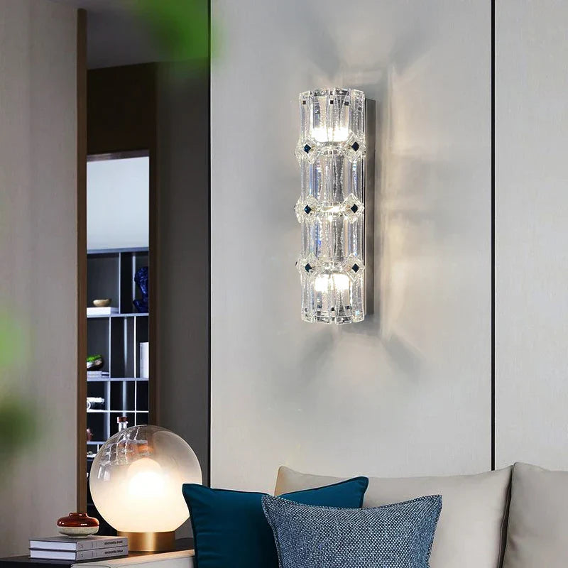 Mila Crystal Wall Lamp - Luxury Living Room and Bedroom Illumination