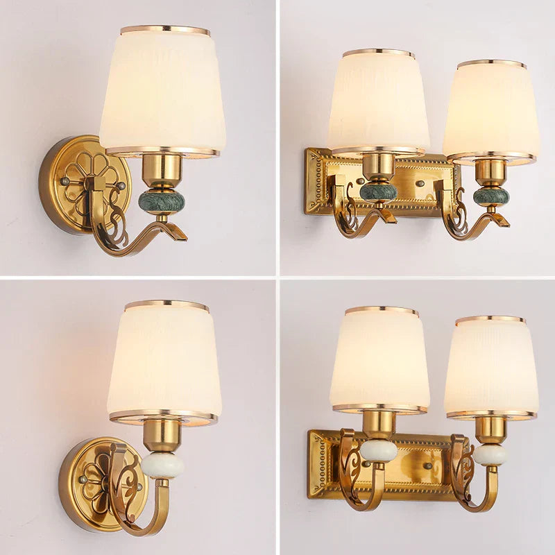 Joanna American Style Golden Bedside Lamp - Elegant Lighting for Your Home