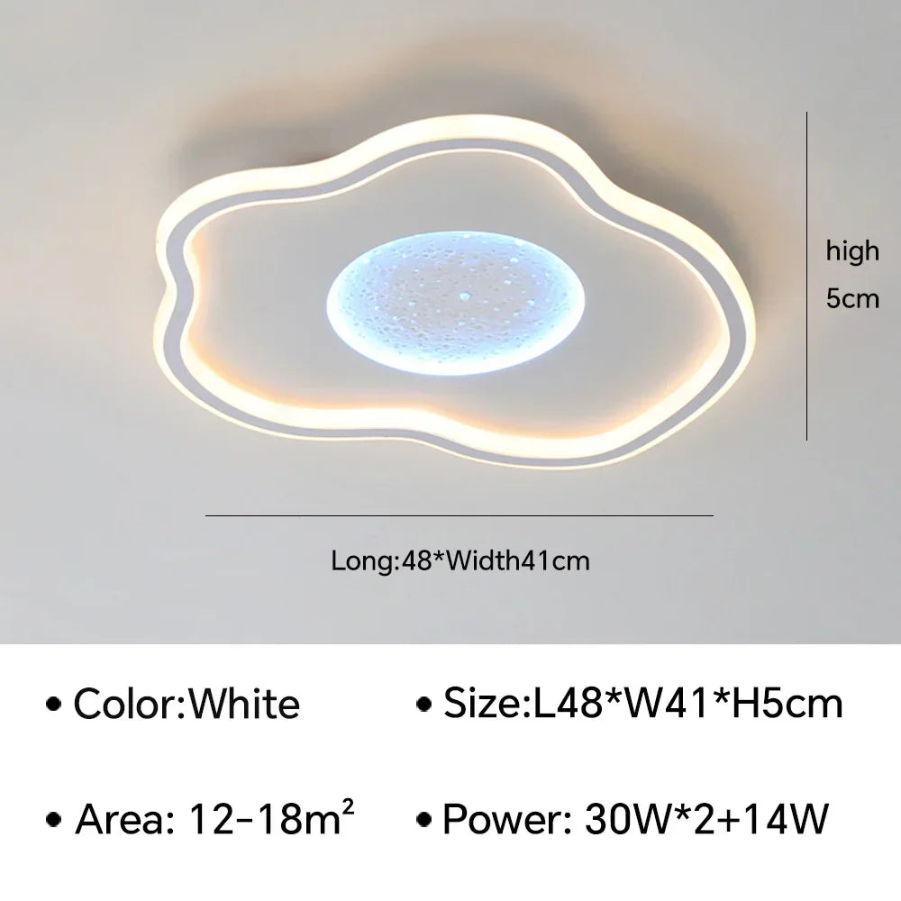 Modern LED Ceiling Lamps Chandelier - Creative Round Ceiling Light for Living Room, Bedroom, and Simple Home Decor Indoor Lighting