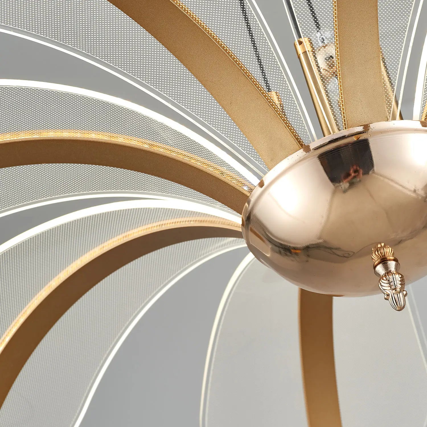 Modern LED Night Primrose Petals Ceiling Chandelier - Minimalist Elegance for Living, Dining, and Bedrooms