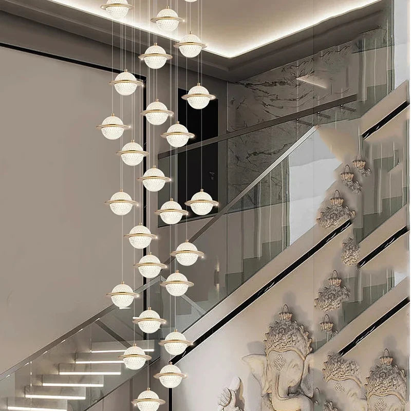 Nordic Home Decor Pendant Lamp - Versatile Lighting for Dining Rooms, Staircases, and Living Rooms