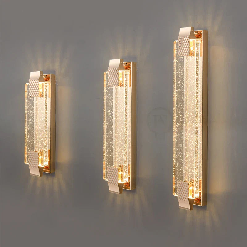 Sophisticated Dimmable LED Crystal Wall Lamp - Elevate Your Bedroom and Living Room Decor