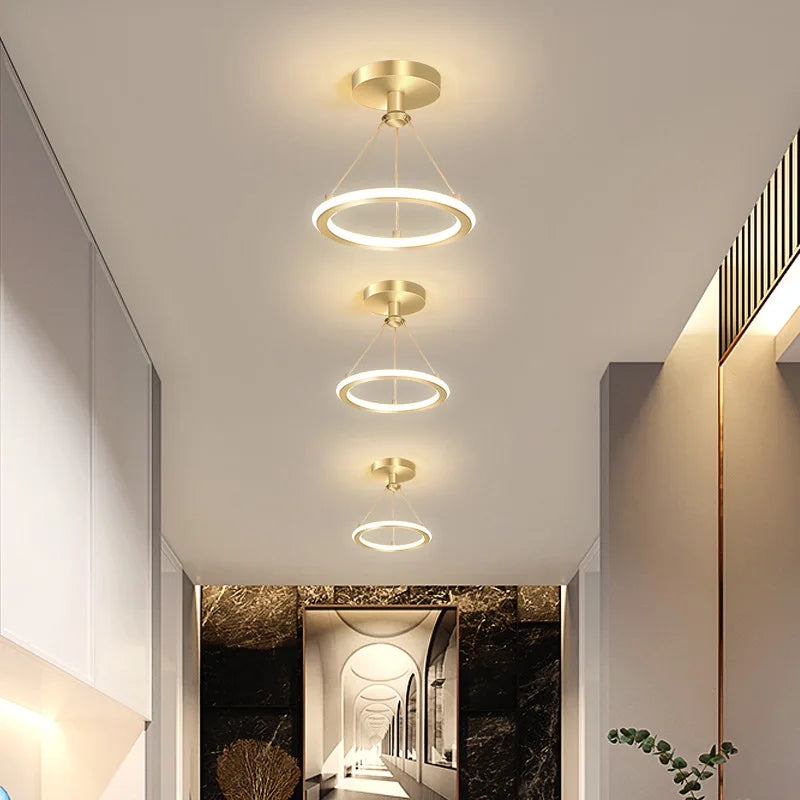 Aisle Entrance Way Corridor LED Ceiling Light - Modern Nordic Round Bistro Ceiling Lamp - Ideal for Indoor Home Decor - Lampara de Techo