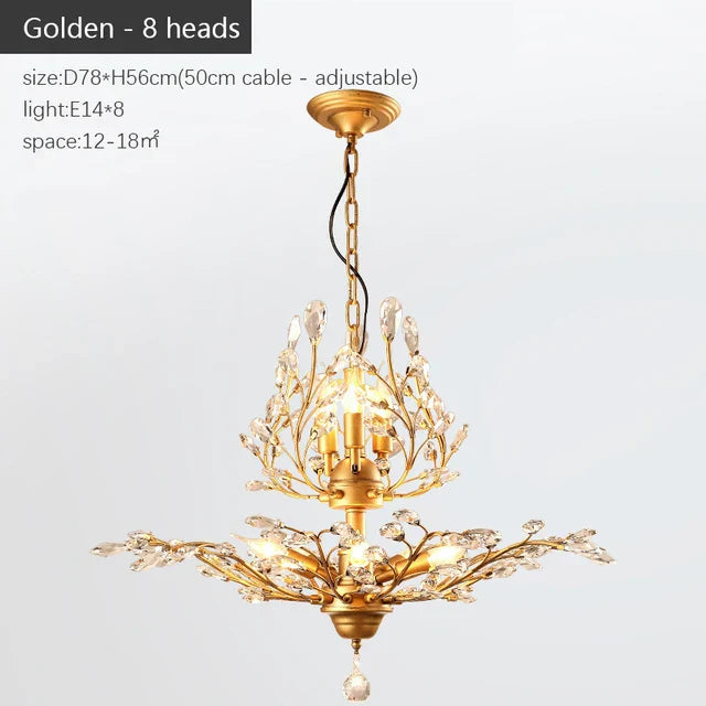 Modern Crystal Chandelier - Perfect for Living Rooms, Dining Areas, and Bedrooms