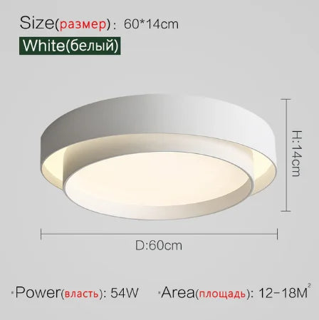 Nordic Bedroom Lamp - Minimalist Modern Ceiling Lamp for Designer Living Room, Kitchen, Study Lighting, and Home Decor