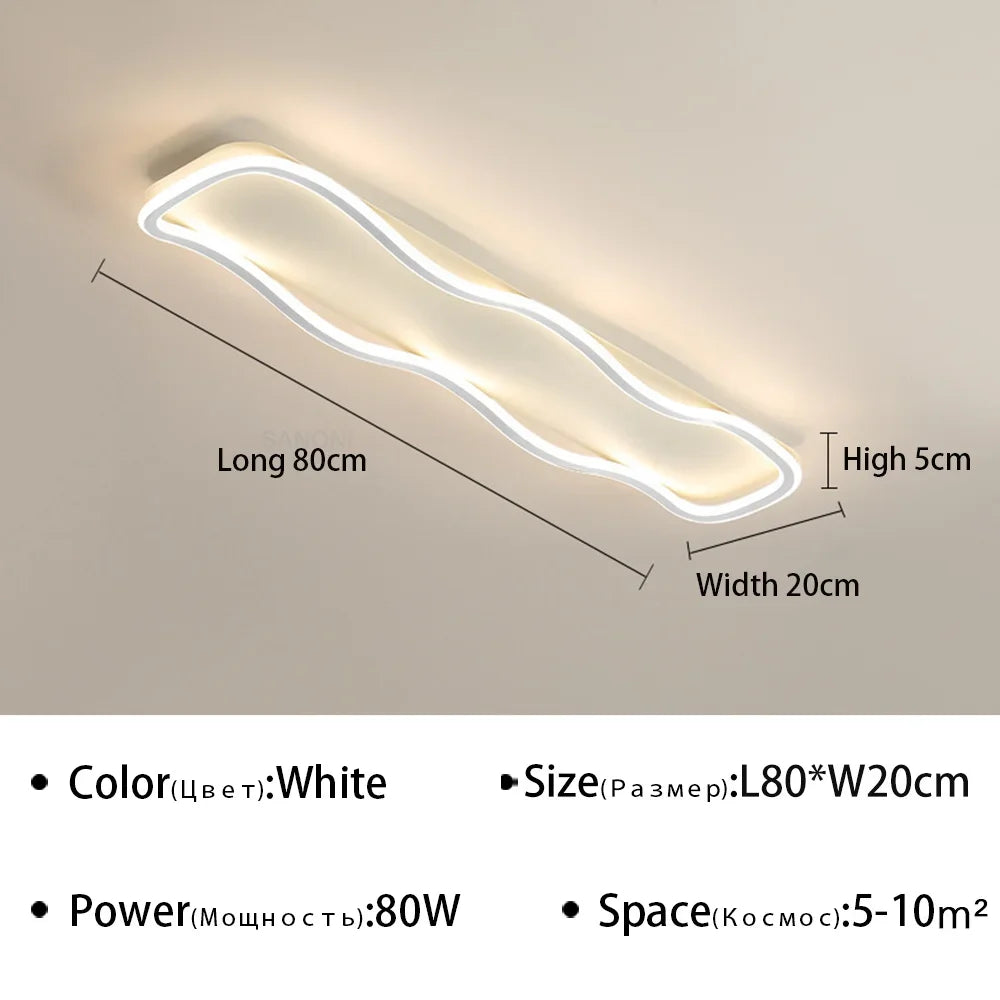 Modern LED Aisle Ceiling Light - Ideal for Corridor, Living Room, Dining Room, and Bedroom - Ceiling Chandelier for Home Decoration - Premium Lighting Fixture