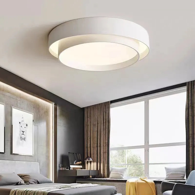 Nordic Bedroom Lamp - Minimalist Modern Ceiling Lamp for Designer Living Room, Kitchen, Study Lighting, and Home Decor
