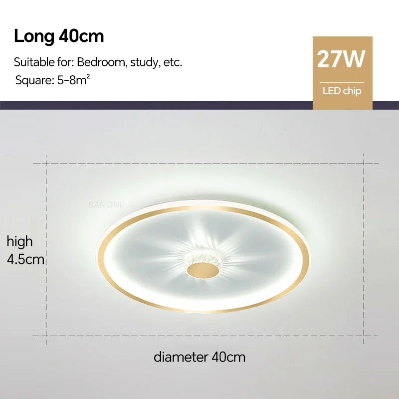 Modern LED Ceiling Lamp - Ideal for Living, Dining Room, Children's Bedroom, Aisle, and Kitchen - Stylish Ceiling Light for Indoor Home Decor - Lighting Fixture