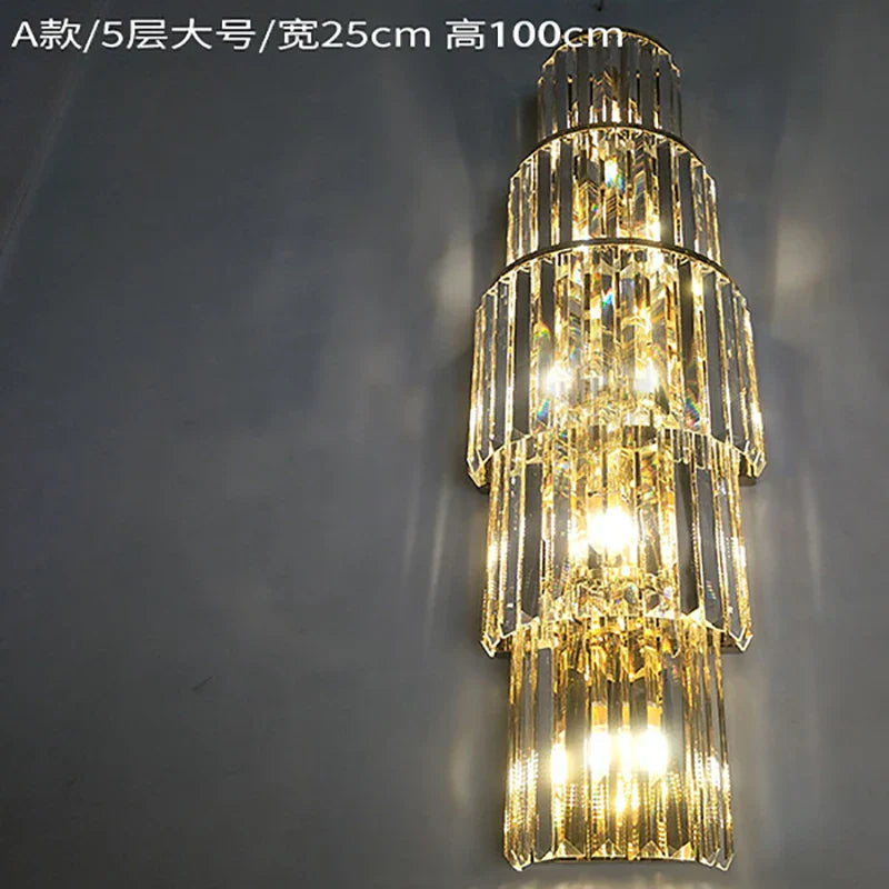 Avery's Crystal LED Wall Lamp - Simple Elegance for Your Living Spaces