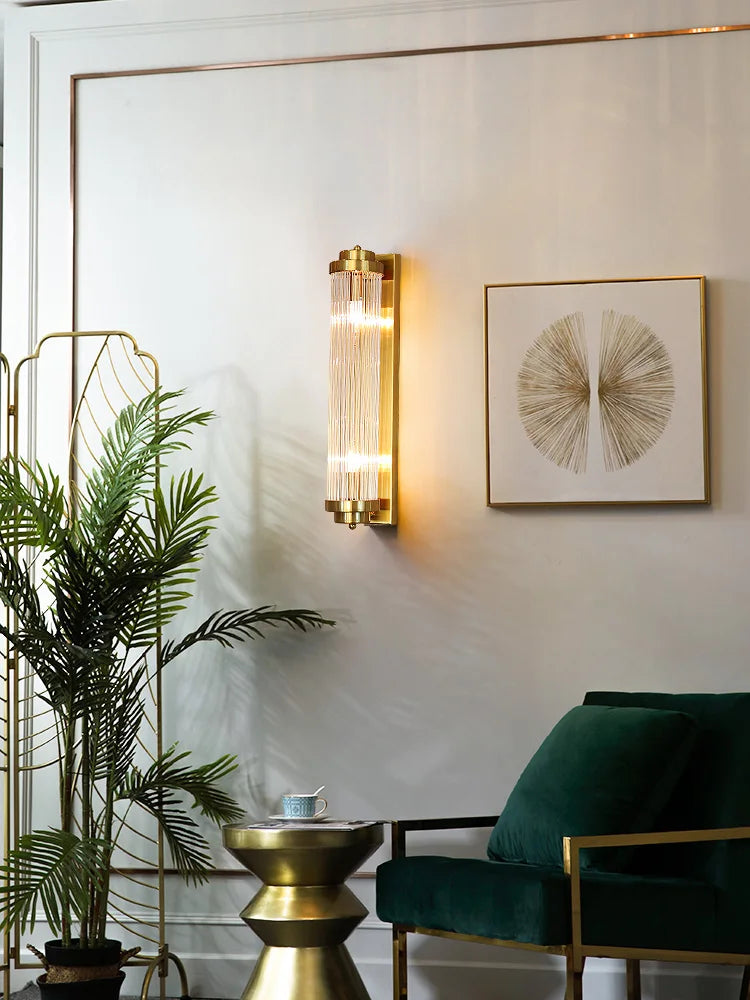 Olivia - Luxury Wall Lamp Golden and Black Bedside Lamp Modern Led Wall Lamp