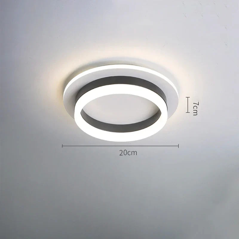 Nordic LED Ceiling Lamp - Indoor Lighting Fixture for Bedroom, Dining, Living Room Decoration, Balcony, Cloakroom, Aisle, and Corridor - Ceiling Light
