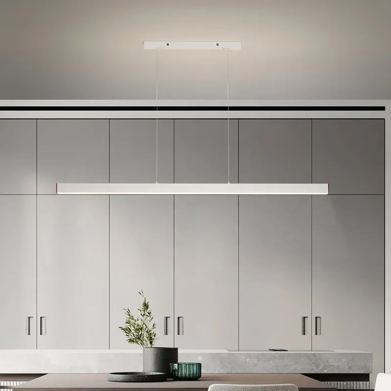 Contemporary LED Chandelier - Minimalist Elegance for Home Villas, Living Rooms, Bedrooms, Dining Rooms, and Studies