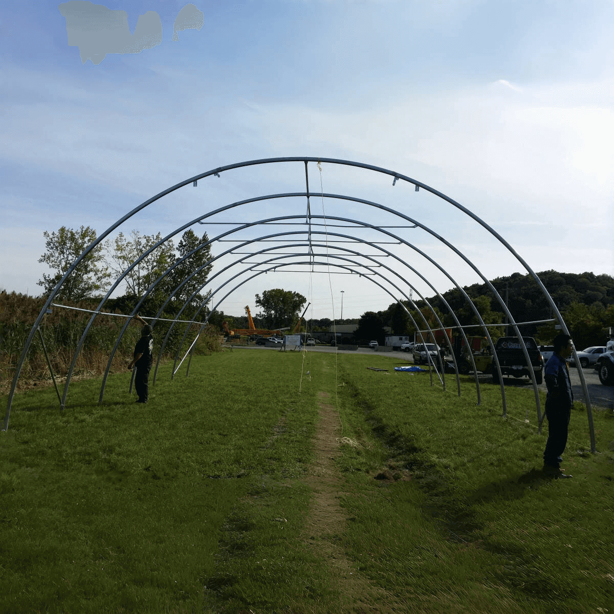 W30'xL40'xH15' Single Truss Arch Storage Shelter