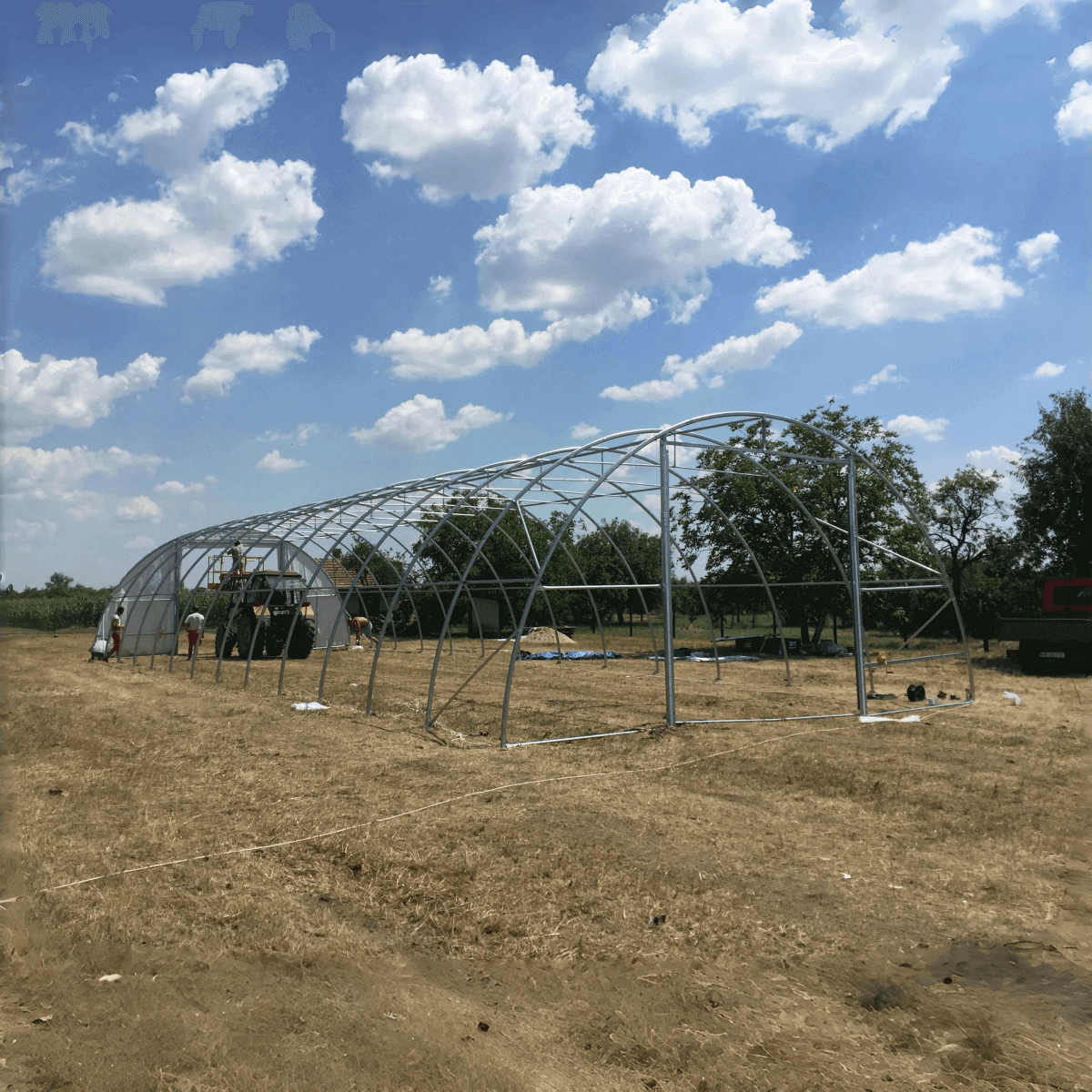 W30'xL85'xH15' Single Truss Arch Storage Shelter