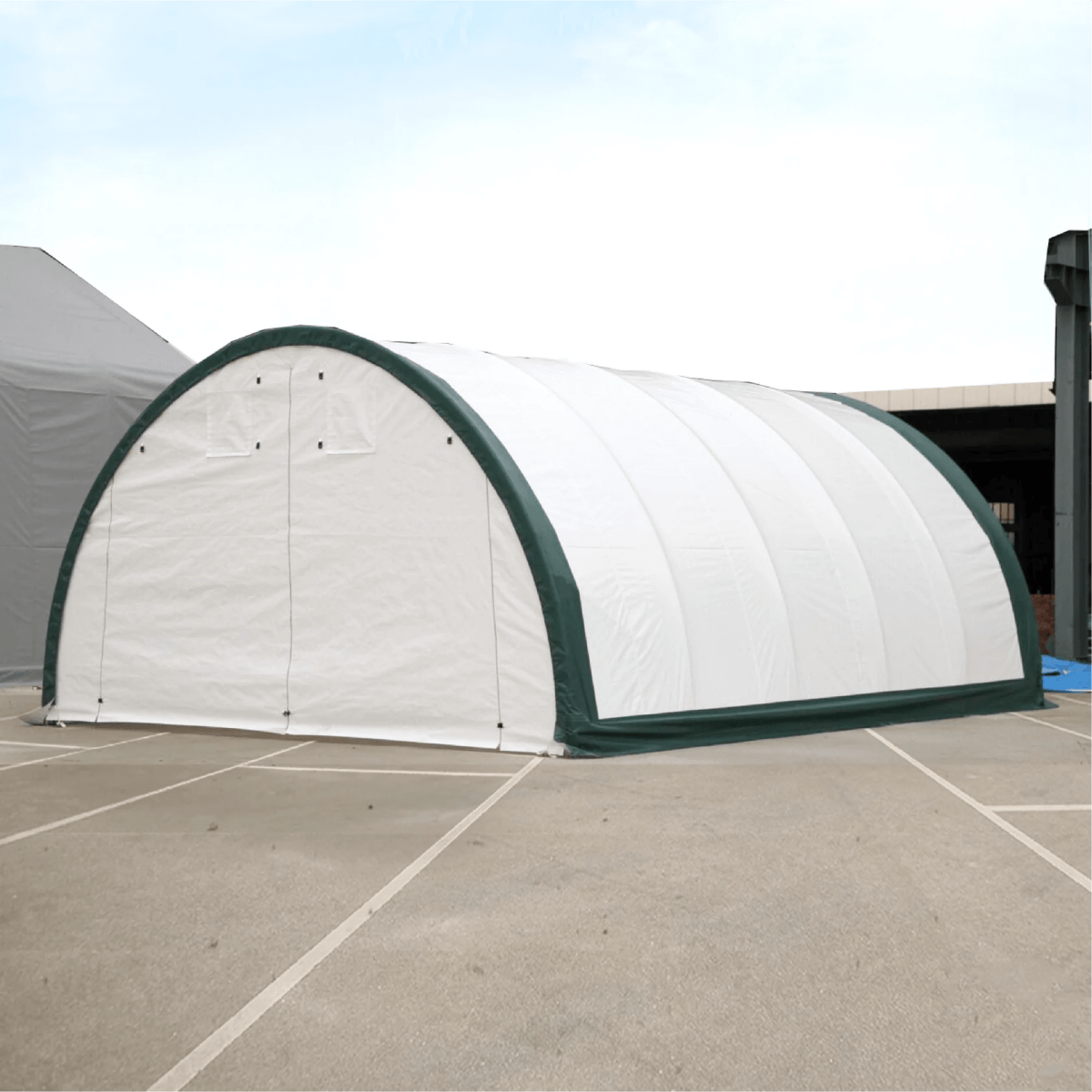 W20'xL30'xH12' Single Truss Arch Storage Shelter