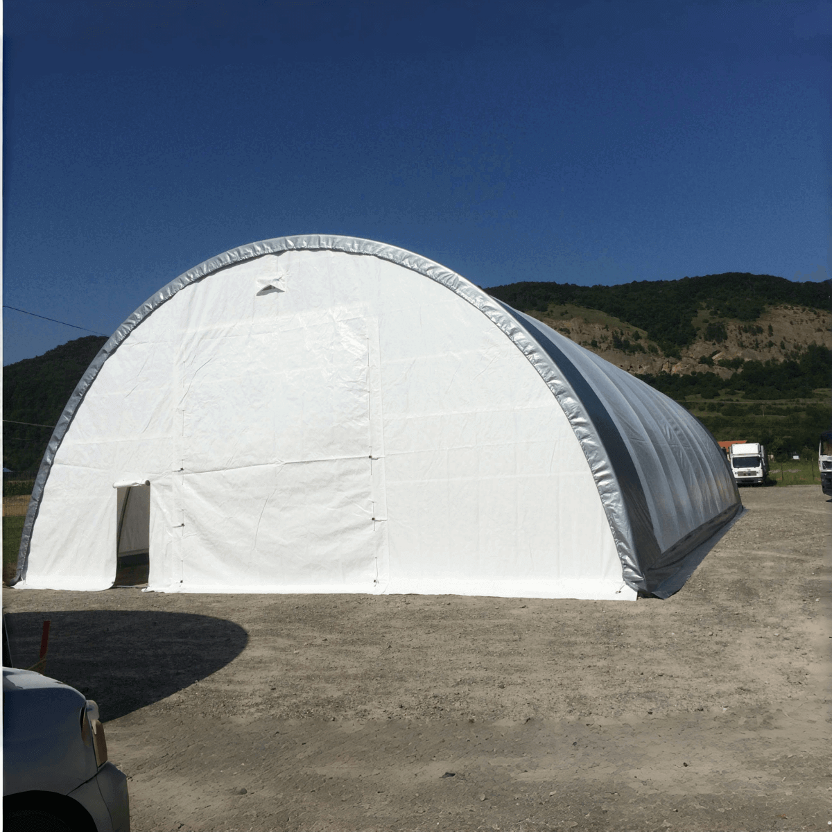 W40'xL80'xH20' Single Truss Arch Storage Shelter