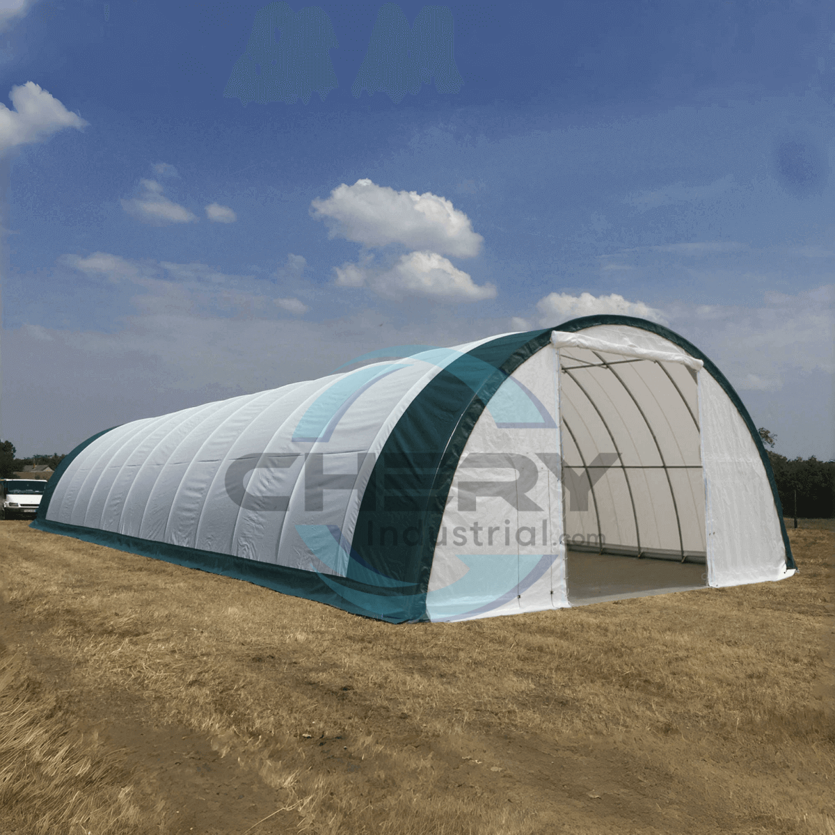 W40'xL80'xH20' Single Truss Arch Storage Shelter