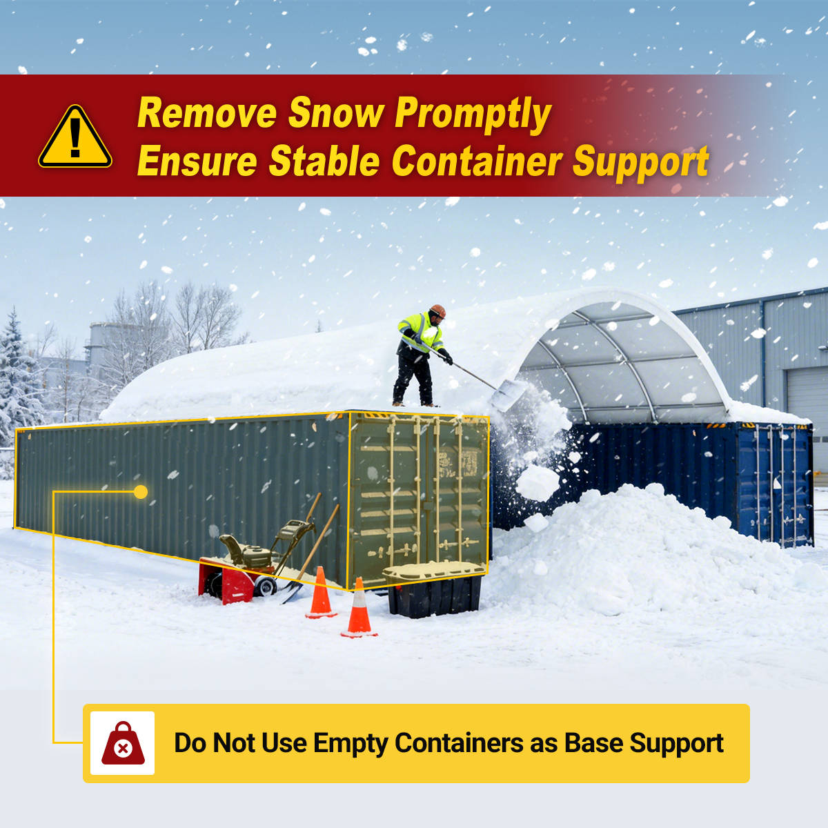 20'x40' Double Truss Container Shelter