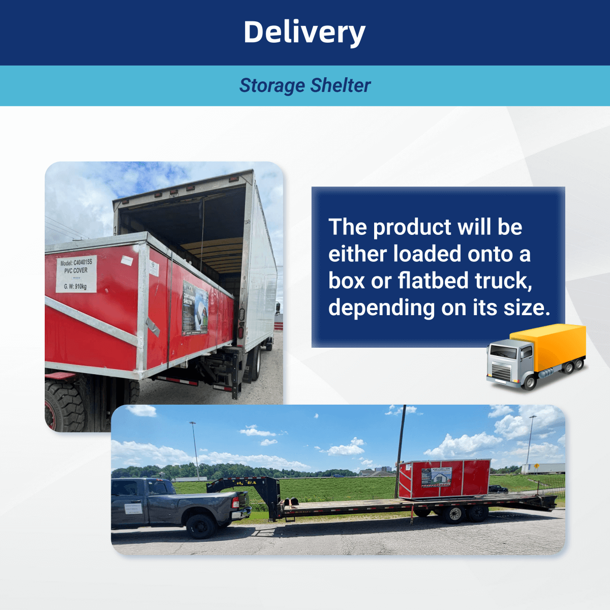 W40'xL80'xH20' Single Truss Arch Storage Shelter