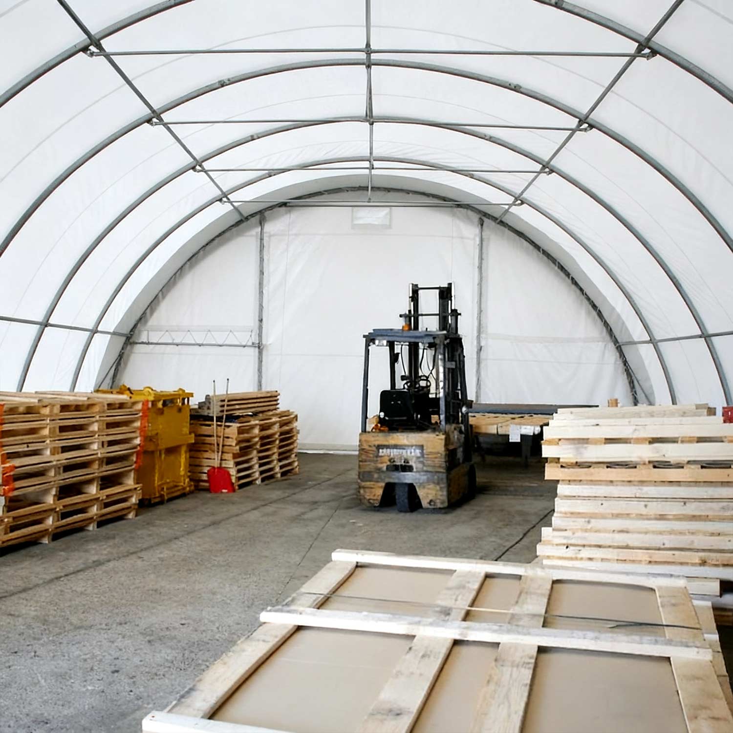 W30'xL85'xH15' Single Truss Arch Storage Shelter