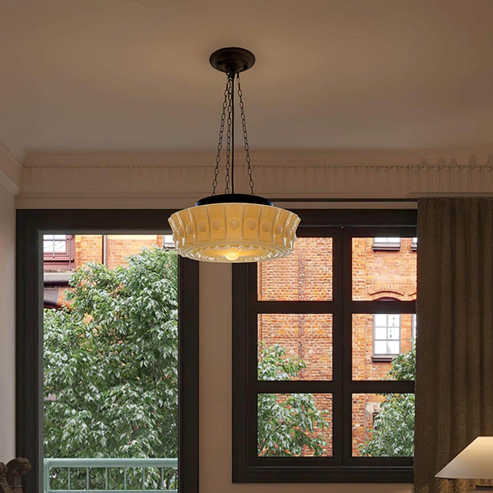 Vintage Round Pendant Light