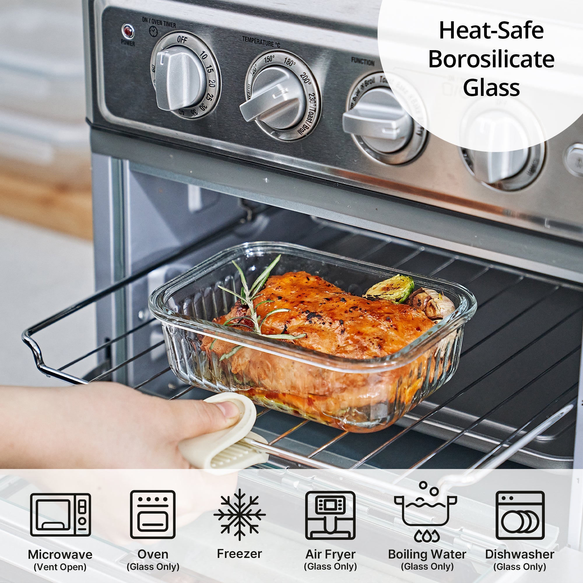 Wavy Square Food Storage