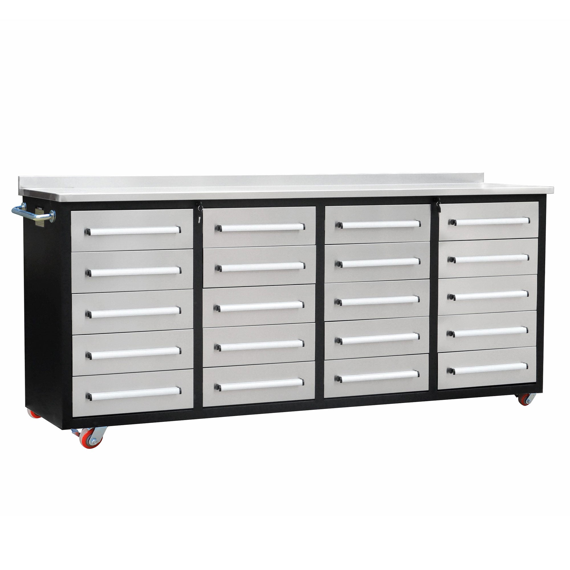 7ft Heavy Duty Garage Workbench Cabinet with 20 Drawers