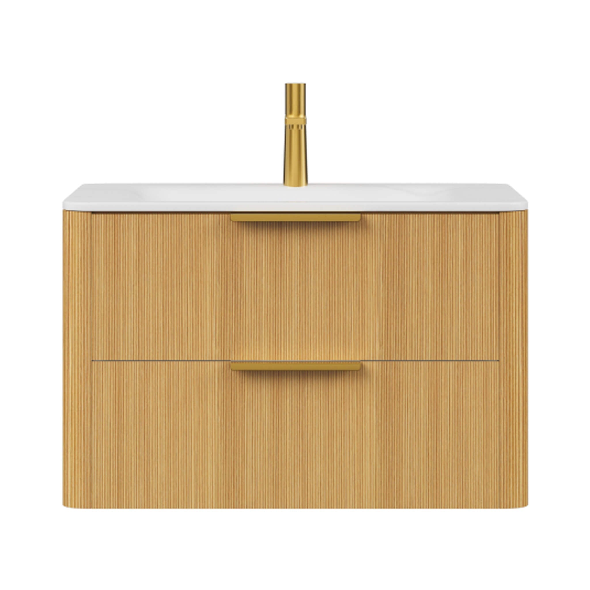 Alora Luxury 30/36-Inch Sintered Stone Floating Bathroom Vanity With Sink (SAK62871)