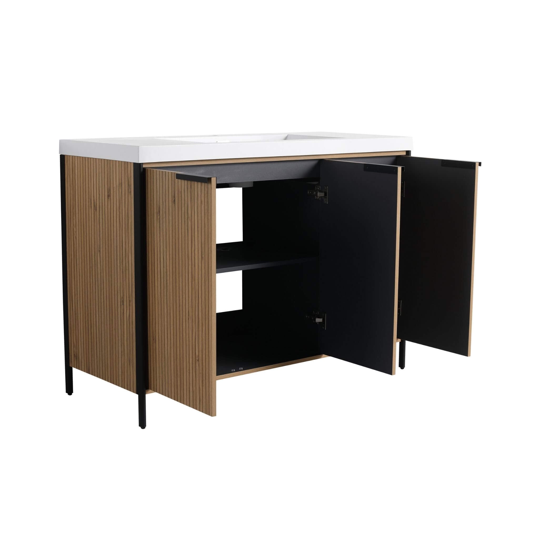 Alora 48-Inch Modern Light Coffee Freestanding Vanity With Resin Sink (SAK71630)