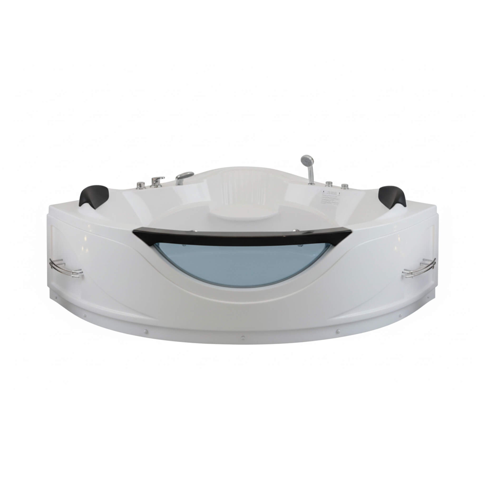 Alora 59-Inch 2-Person Luxury Corner Whirlpool Jetted Bathtub (SAK23819)