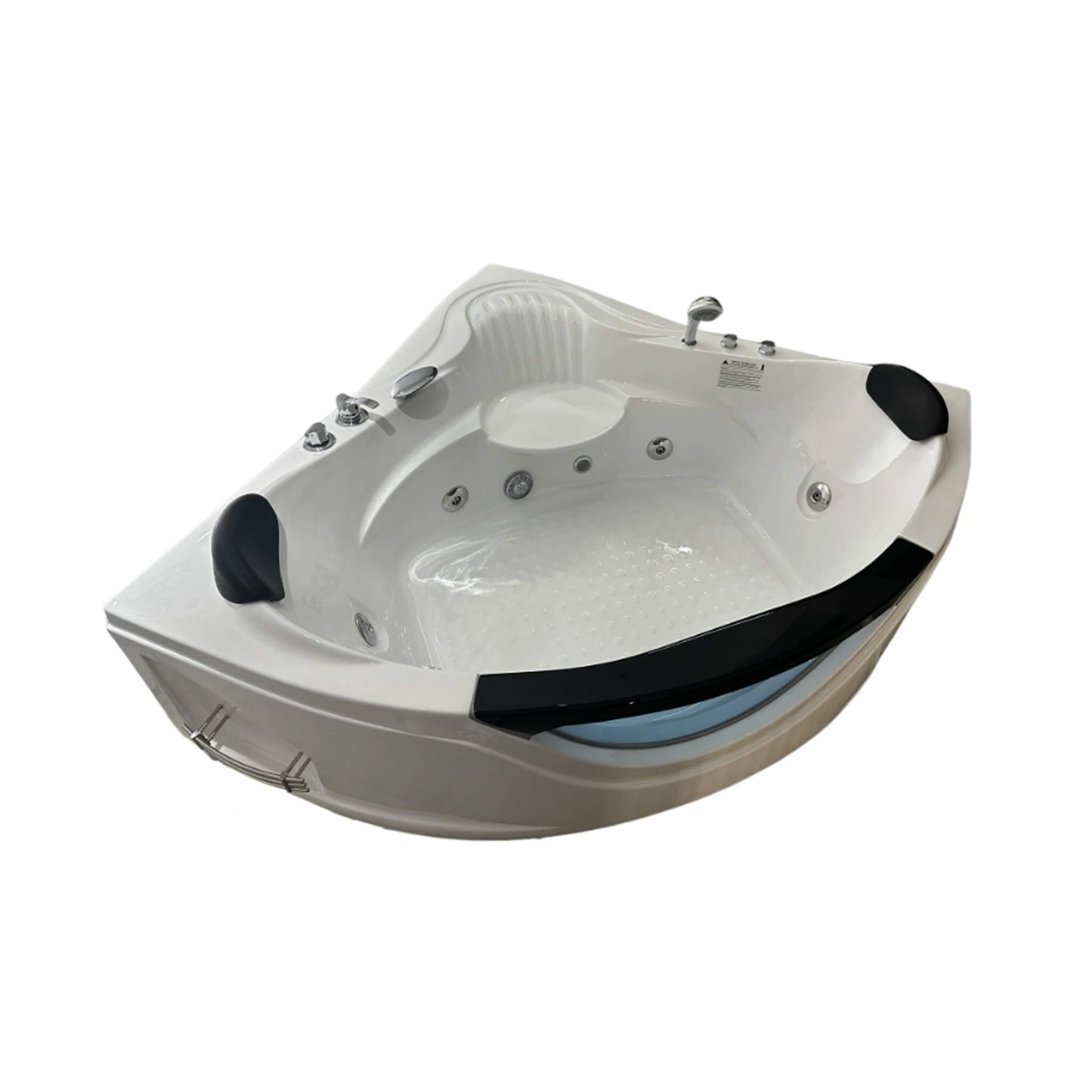 Alora 59-Inch 2-Person Luxury Corner Whirlpool Jetted Bathtub (SAK23819)