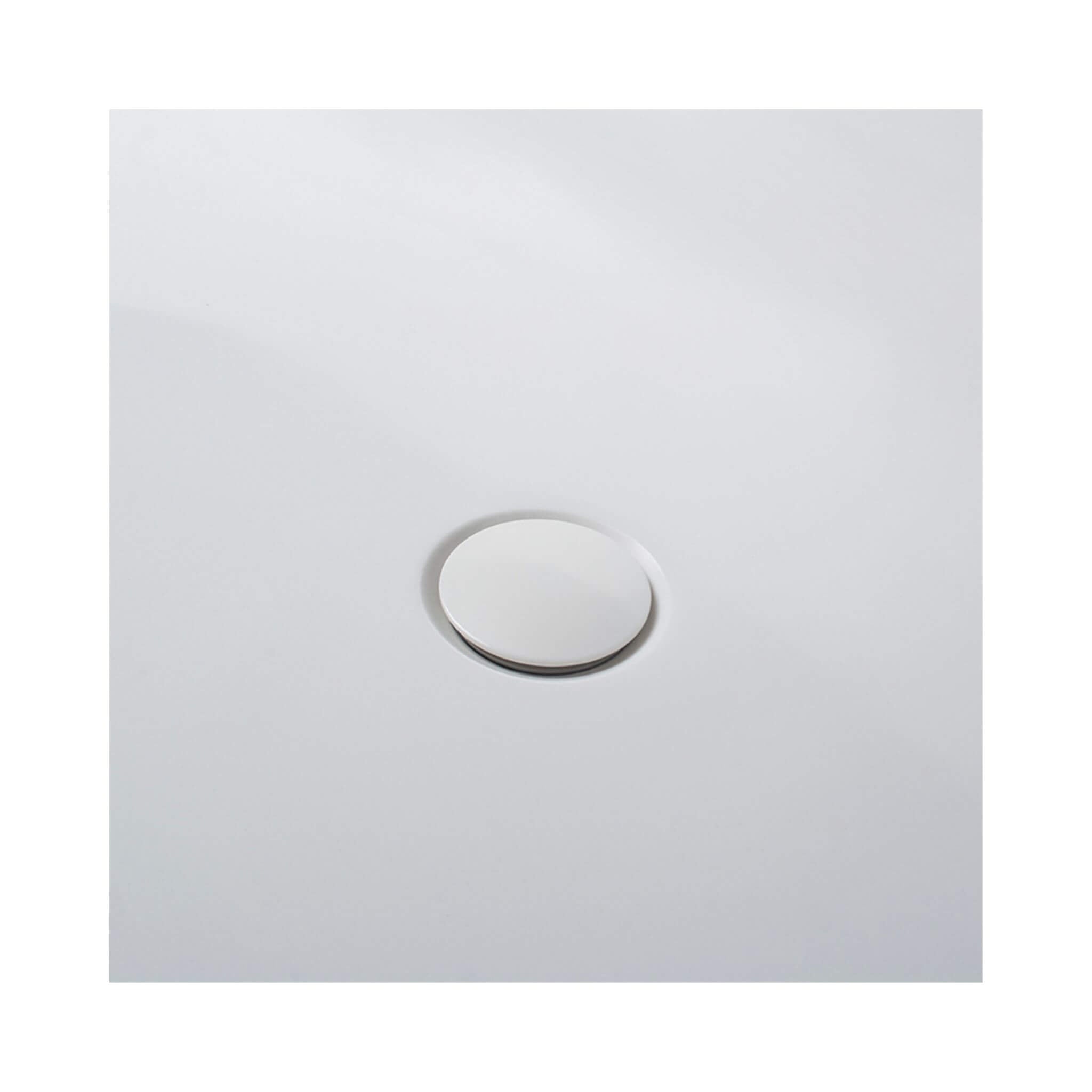 Alora Luxury 63-Inch Matte White Freestanding Soaking Bathtub With Overflow And Pop-Up Drain (SAK56140)