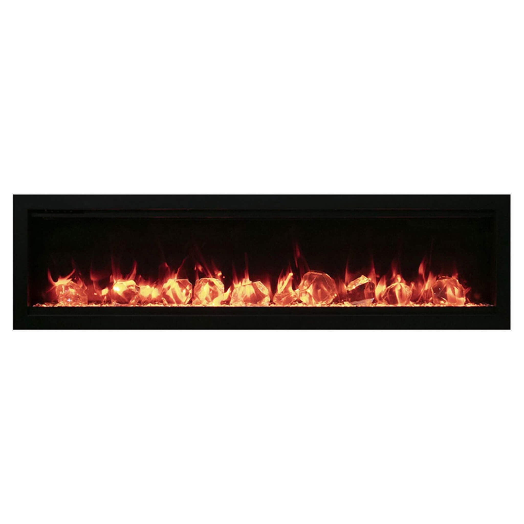 Amantii Symmetry 74" Smart Electric Fireplace With Programmable Timer And Thermostat [SYM-74] (SAK26974)