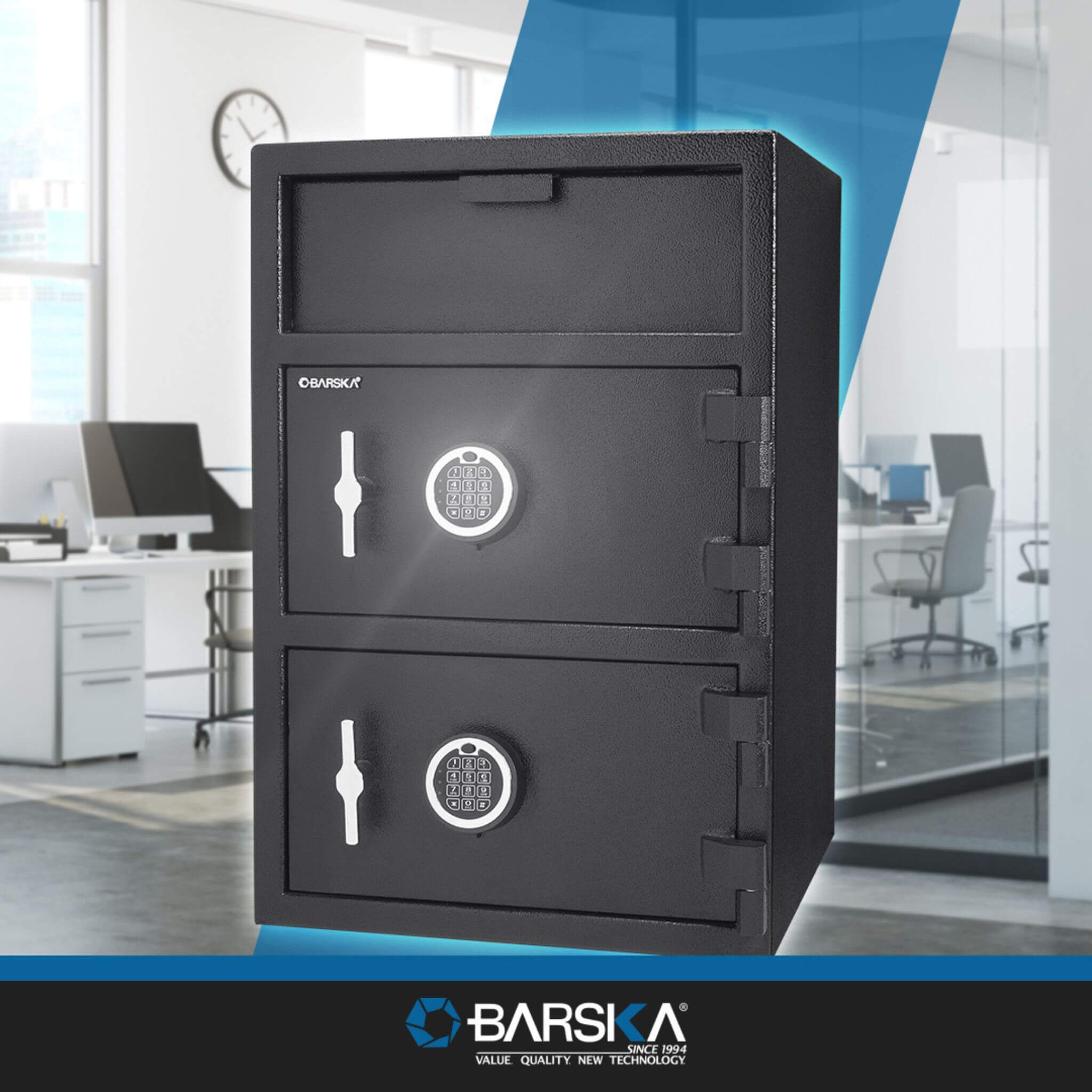 Barska 1.60 CF Digital Depository Dual Compartment Security Safe (SAK76021)