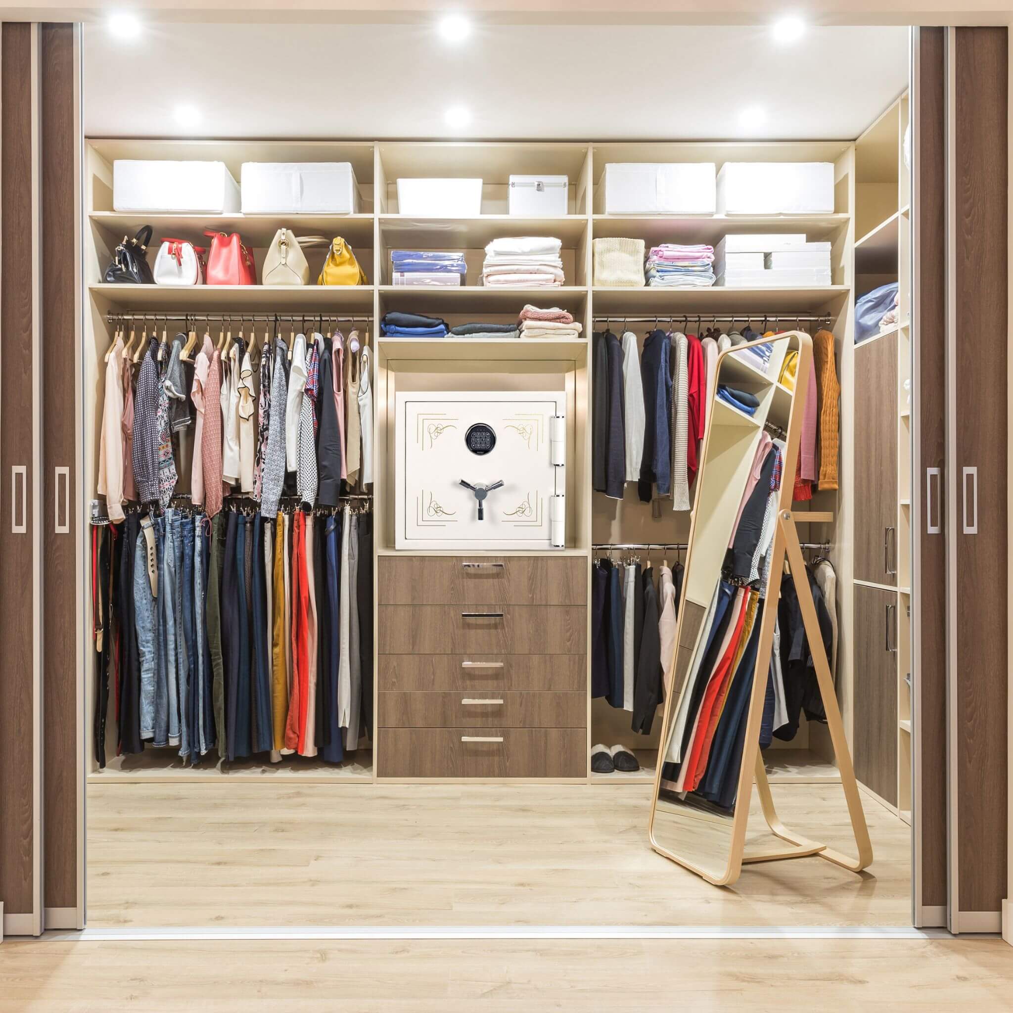 Barska 1.91 CF White Fireproof Jewelry Safe With Digital Keypad Lock (SAK42861)